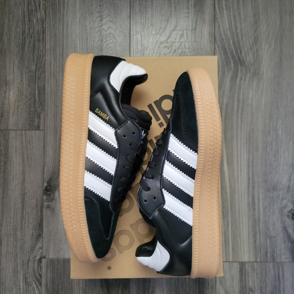 adidas Samba XLG Black White Gum Sneakers - Picture 2 of 5